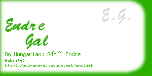 endre gal business card